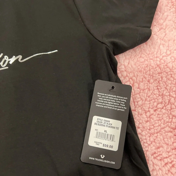 True religion 100%cotton brand new women shirt size Xl - Picture 3 of 4